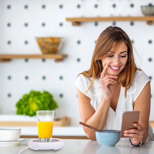 Electric Coffee Mug Warmer For Desk Auto Shut Off USB Tea Milk Beverage Cup 3 Temperature Setting